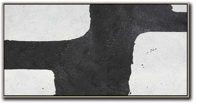 Canvas Wall Paintings,Oversized Horizontal Minimal Art On Canvas - Original Modern Art,Large Wall Art Handmade